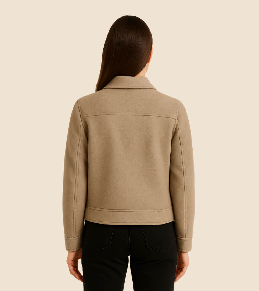 Wool Blend Shirt Jacket
