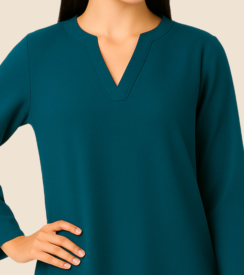 Straight-Cut Kurti Top